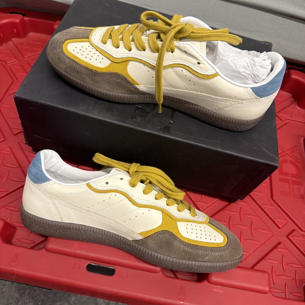 Alohas Tb.490 Bicolor Marigold Blue Leather Sneaker Size 40 US9